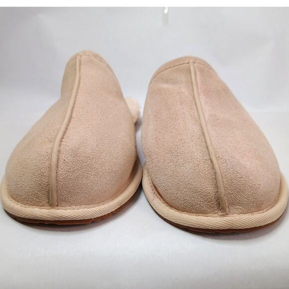 UGGplush Scuff Slippers Women’s Size 11 Pink Suede Slip-On - Picture 2 of 10